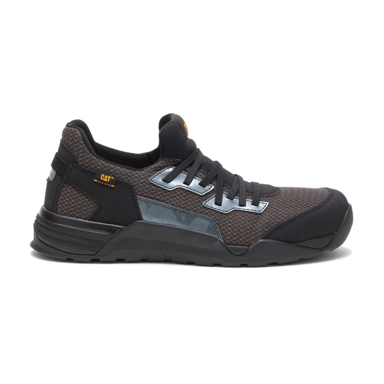 Caterpillar Sprint Textile Alloy Toe Philippines - Mens Trainers - Black 92736HYFQ